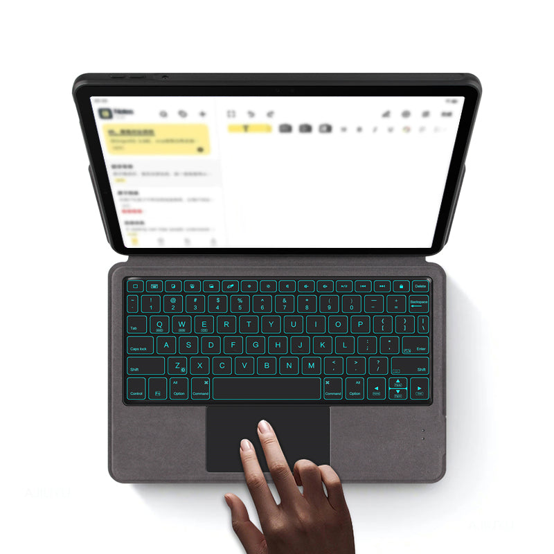 Pro Samsung Galaxy Tab S8 Touchpad Bluetooth kryt klávesnice s podsvícením a nárazuvzdorným koženým pouzdrem na tablet Pro Samsung Galaxy Tab S8 Touchpad Bluetooth kryt klávesnice s podsvícením a nárazuvzdorným koženým pouzdrem na tablet